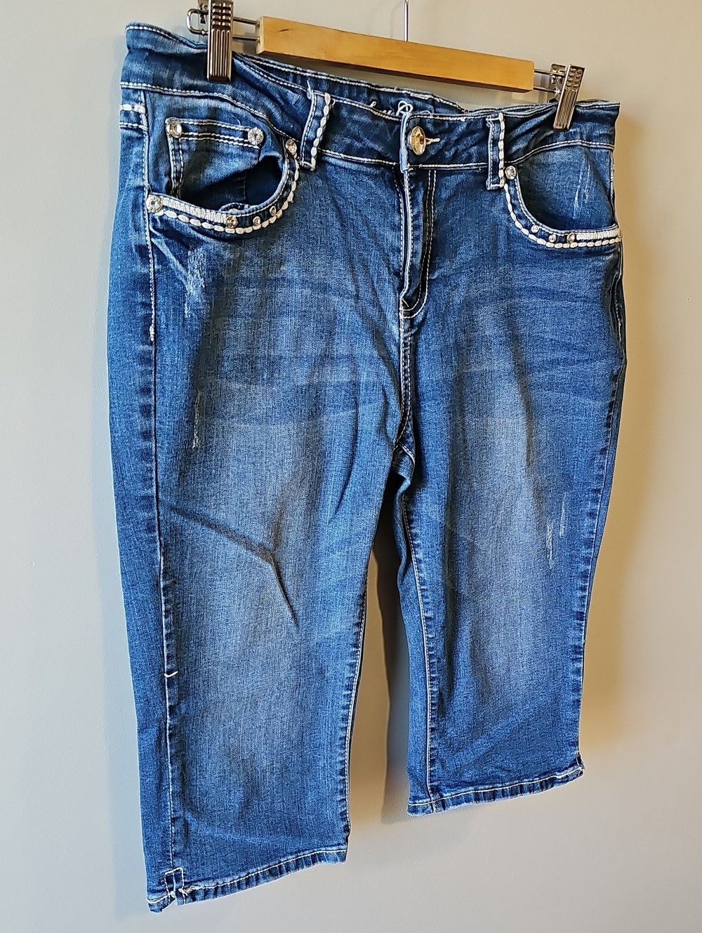 Sexy Couture Size 17 Cropped Women's Jeans - Picture 2 of 6